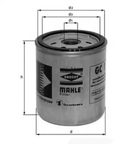 Фильтр масляный MAHLE GC 1