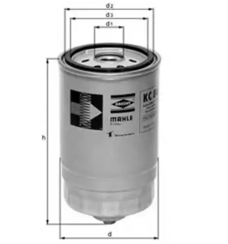 Топливный фильтр MAHLE KC 86