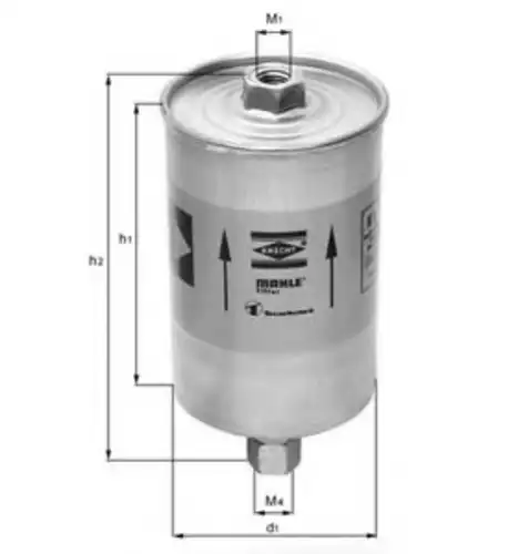 Топливный фильтр MAHLE KL 184