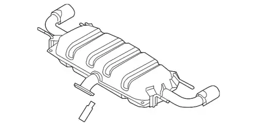 SILENCER,MAIN PYL740100 MAZDA