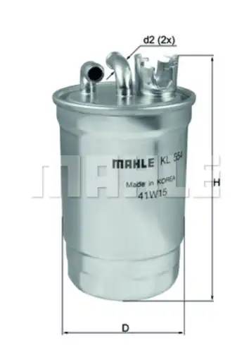 Топливный фильтр MAHLE KL554