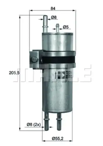 Топливный фильтр MAHLE KLH11