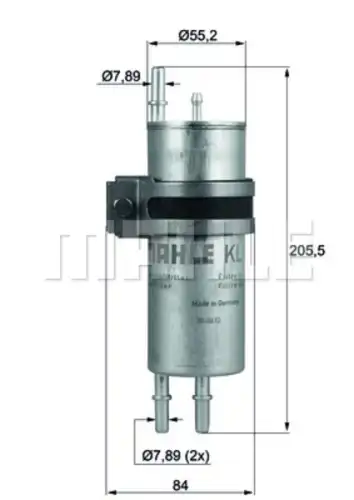 Топливный фильтр MAHLE KLH 42