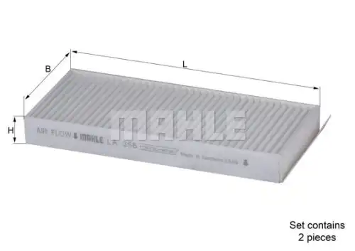 Салонный фильтр MAHLE LA 356/S