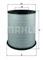 Фильтр воздушный MAHLE LX 1587