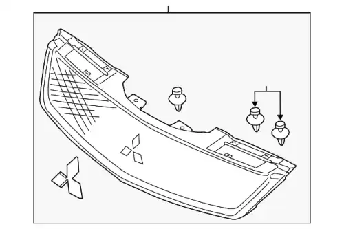Решетка радиатора MITSUBISHI 7450A714
