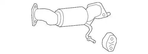 k muffler assy-front 28610F1130 MOBIS