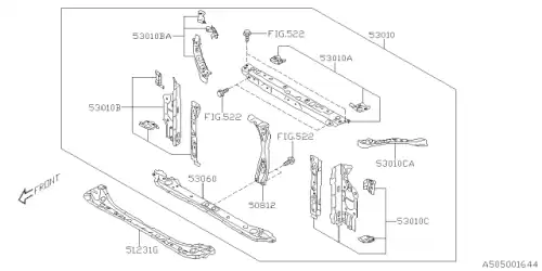 ПАНЕЛЬ КРЕПЛЕНИЯ РАДИАТОРА 53029FL0809P SUBARU