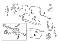 HOSE COMP., POWER ST 53713TA6A04 HONDA