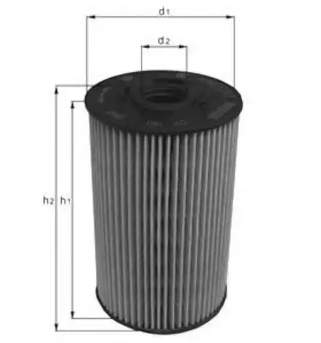 Фильтр масляный MAHLE OX183/1D