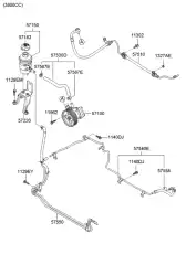Насос гидроусилителя руля MOBIS 571002J400