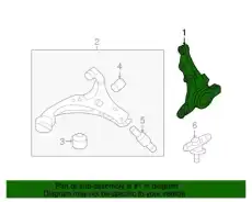 Кулак поворотный MOBIS 517162G001