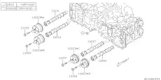 CAMSHAFT CP-EXH RH 13034AA861 SUBARU