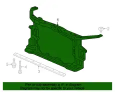 BULKHEAD ASSY., FR. 71410TBAA01 HONDA