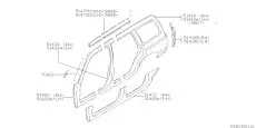 ПОРОГ 51402FC072 SUBARU