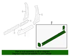 ПОРОГ 51479CA0019P SUBARU