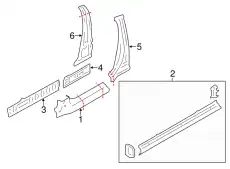 ПОРОГ 51479CA0119P SUBARU