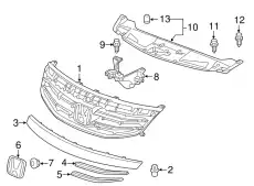 Решетка радиатора HONDA 71121TA0A11