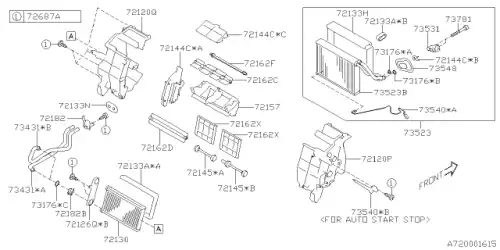 Радиатор печки SUBARU 72130FL000