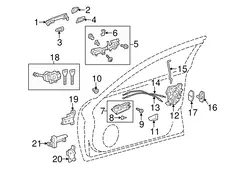 Ручка двери TOYOTA / LEXUS 6922048040E4
