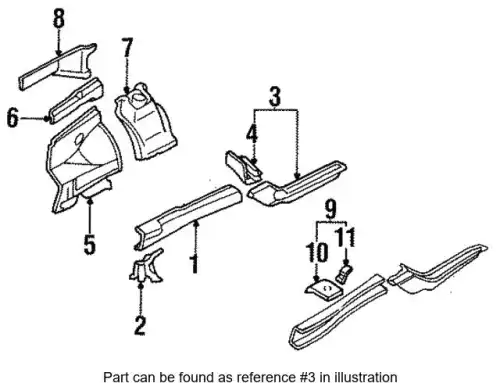 КРОНШТЕЙН КУЗОВНОЙ 51231AC182 SUBARU