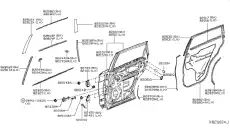 КУЗОВНОЙ УПЛОТНИТЕЛЬ 828303JA0D NISSAN