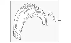 Подкрылок HONDA 74592TBAA00