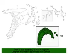 Подкрылок HONDA 74552TBAA00