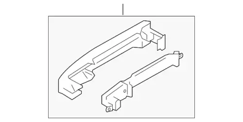 Ручка двери SUBARU 61160CA010PG