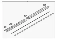  МОЛДИНГ ЛЕВОГО ПОРОГА KB7W51P50D MAZDA