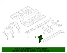 ПОРОГ 51159FJ0209P SUBARU