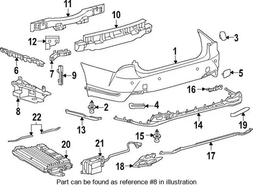 КРОНШТЕЙН БАМПЕРА 5256550080 TOYOTA / LEXUS