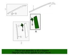 GARNISH ASSY., R. SL 72935TK8A20 HONDA