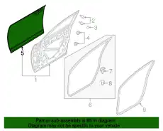 PANEL(L) OUT.-FRT DO D10E59031A MAZDA