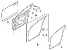 PANEL(L) OUT.-FRT DO D10E59031A MAZDA