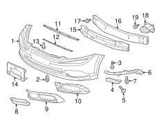 Защита фар HONDA 71106TR7A01ZC