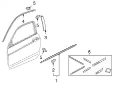 МОЛДИНГ КУЗОВНОЙ 72410TE0A02 HONDA