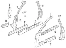 ПОРОГ 51403FA730 SUBARU