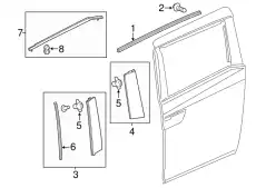 МОЛДИНГ КУЗОВНОЙ 72910TK8A01 HONDA