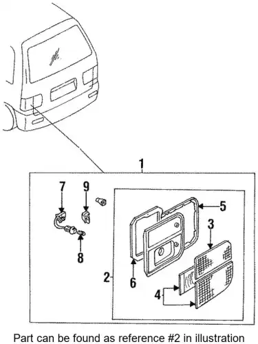 КОРПУС ФАРЫ LA015139XB MAZDA