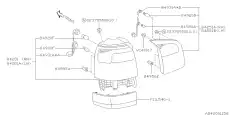 Фонарь задний SUBARU 84251FC010
