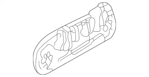 Ручка двери MAZDA B25E73410APT