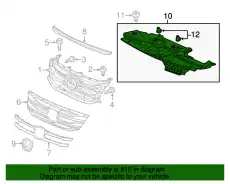Решетка радиатора HONDA 71125TK8A00