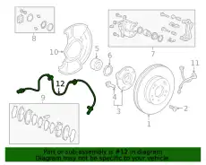 Датчик ABS HONDA 57450TGGA01