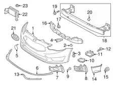 ОКАНТОВКА ФАРЫ 86523F6000 MOBIS