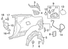 БРЫЗГОВИК 6563211010 TOYOTA / LEXUS