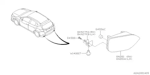 Фара противотуманная SUBARU 84913AL171