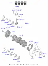 ПОРШЕНЬ ДВИГАТЕЛЯ С ПАЛЬЦЕМ 230412B612 MOBIS