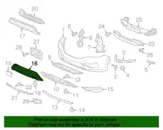 Решетка бампера HONDA 71152T2FA50