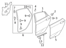 Ручка двери HONDA 72828TEAT01